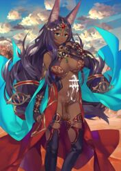 1futa balls bottomless breasts cat_ears cleavage cum cum_drip cum_on_penis cumshot curvy dark_skin dripping_cum edit ejaculation erection fate/grand_order fate_(series) futa_only futanari futanari_edit hands-free handsfree_ejaculation huge_cock huge_penis intersex large_breasts long_hair looking_at_viewer penis queen_of_sheba_(fate/grand_order) sagging_balls smile solo_futa standing third-party_edit