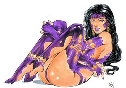 1girls 2019 ass barefoot big_ass big_breasts black_hair blue_eyes bodysuit breasts busty curvaceous curvy daemonite-human_hybrid dated dc dc_comics earrings ed_benes_studio female female_only fingerless_gloves gloves headwear human knees_up large_breasts long_hair lying lying_down lying_on_back makeup nail_polish new_52 panties pinup priscilla_kitaen purple_gloves purple_headwear purple_lips purple_lipstick purple_makeup purple_nail_polish purple_nails purple_panties ripped_clothing signature solo superheroine thick_ass thick_thighs thighs toe_socks torn_bodysuit torn_clothes torn_clothing vagner_fernandes voluptuous voodoo voodoo_(wildstorm) wildc.a.t.s. wildstorm