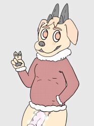 animal_humanoid big_penis bird_dog blush bodily_fluids canid canid_humanoid canine canine_humanoid canis dog_humanoid domestic_dog genitals golden_retriever humanoid hunting_dog male mammal mammal_humanoid musk penis retriever solo sweat sweaty_genitalia sweaty_penis vein
