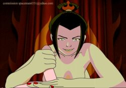 animated avatar_the_last_airbender azula dominant dominatrix faceless_male gif handjob looking_at_viewer medium_breasts spaceman6331 unseen_male_face