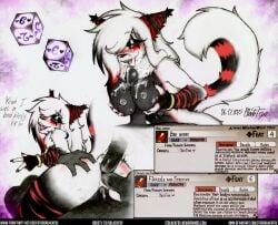 anal anal_penetration anthro anus big_breasts big_butt black_body black_fur bodily_fluids breast_play breasts butt canid canine canis chest_tuft corruption cowgirl_position cum cum_in_ass cum_in_mouth cum_in_vagina cum_inside cum_on_face cum_on_penis cumshot dialogue dice digital_drawing_(artwork) digital_media_(artwork) disembodied_hand disembodied_penis domestic_cat double_anal double_penetration ejaculation felid feline felis female fluffy fluffy_tail from_front_position fur gameplay_mechanics gangbang genital_fluids genitals group group_sex hair hi_res humanoid_genitalia humanoid_penis looking_pleasured male male/female mammal mixed_media multicolored_body multicolored_fur multicolored_hair nipple_piercing nipples on_bottom on_top penetration penis piercing raised_tail red_body red_fur sex stretched_anus stretching studioblackfox tail text thick_thighs titfuck tongue tongue_out tongue_piercing traditional_media_(artwork) triple_penetration ttrpg tuft url vaginal vaginal_penetration vulva white_body white_fur wisper_(nevajedelo) wolf