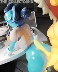 3d 3d_(artwork) ass ass_grab balls before_sex big_ass big_breasts big_butt blue_hair blue_hair_female bottomless bottomless_female breasts clothed clothed_female clothing explorer_luna fingerless_gloves fortnite grabbing_ass hair_ornament hairbun hairbuns hoodie hoodie_only huge_ass huge_cock huge_penis looking_up partially_clothed partially_clothed_female penis penis_between_ass shiny shiny_skin shirt short_hair short_hair_female sunspot_(fortnite) sweat sweating sweaty sweaty_ass the_collectorhd thick_thighs wanting_sex watermark