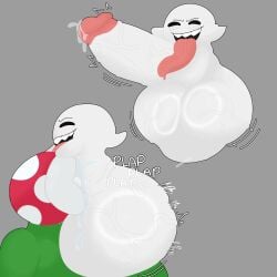 1girls 2d 2d_(artwork) action_lines balls balls_bigger_than_body balls_bigger_than_breasts balls_bigger_than_head balls_bigger_than_torso boo_(mario) deepthroat facefuck female ghost ghost_penis huge_balls huge_breasts huge_cock huge_tongue hyper hyper_balls hyper_penis large_penis leaking_precum long_tongue mario_(series) nonconsensual onomatopoeia open_mouth penis piranha_plant plant plant_girl plant_humanoid precum precum_drip sharp_teeth sl33py_demon small_dom_big_sub tounge_out veins veiny_balls veiny_penis