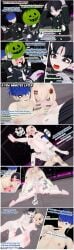 1girls 2boys 2boys1girl anal anal_sex bisexual bisexual_male bisexual_sandwich female koikatsu love_train male maruko_gaku oosuzuki_kurara oosuzuki_kurara_(unmasked) oral oral_sex pyroafternite the_hundred_line_-last_defense_academy- vaginal_penetration vaginal_sex yugamu_omokage