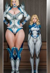 2025 2girls 3d alternate_version_available big_breasts big_thighs blender blonde_female blonde_hair blue_eyes blue_lipstick bodysuit breasts curvaceous curvy emma_frost emma_frost_(marvel_rivals) female female_focus female_only full_body_suit hd high_quality high_resolution highres huge_breasts huge_thighs invisible_woman invisible_woman_(marvel_rivals) light_skin lipstick makeup marvel marvel_comics marvel_rivals mature mature_female milf mommy muscular muscular_female seductive seductive_look seductive_mouth sensual short_hair size_difference skin_tight sue_storm sue_storm_(marvel_rivals) suprised_look surprised taller_female thick thick_hips thick_legs thick_thighs thighhighs video_game video_game_character voluptuous zzzxxxccc