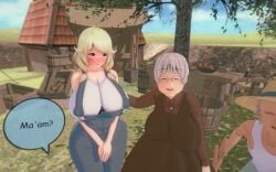 1boy 2girls 3d 3d_animation against_surface ahe_gao ahegao animated big_ass big_breasts blonde_hair blush bouncing_breasts chubby chubby_female crown cum cum_in_pussy cum_inside curvaceous curvy curvy_figure dialogue dress embarrassed english_text eye_contact fantasy farmgirl female harem huge_ass huge_breasts huge_thighs impregnation_request japs8005 large_ass large_breasts legs long_playtime long_video longer_than_2_minutes longer_than_30_seconds longer_than_3_minutes longer_than_4_minutes longer_than_one_minute looking_at_viewer looking_pleasured maid male male_pov medieval missionary_position moaning mp4 music nude nude_female oc original original_character overalls peasant peasant_woman plump pov rolling_eyes rough_sex sex sound speech_bubble spread_legs standing standing_missionary standing_sex tagme text thick_thighs thighs vaginal_penetration video wide_hips