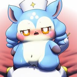 1:1 anthro anthro_on_anthro blue_fur blue_hair bodily_fluids cocotama doki-doctor faceless_male female fur hair hirake!_cocotama male mammal multicolored_fur nachu_(cocotama) open_mouth penetration pussy semi-anthro sex straight sweat tan_fur tears vaginal_penetration white_fur yellow_eyes yellow_fur 九尾