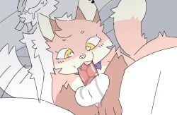 animated anthro anthro_female anthro_on_anthro anthro_penetrated anthro_penetrating anthro_penetrating_anthro blowjob chelsea_(millislushi) eager eager_blowjob heart-shaped_pupils looking_pleasured millislushi oral oral_penetration shibashibs sloppy sloppy_blowjob sound tagme thebredfactory_(va) video wagging_tail