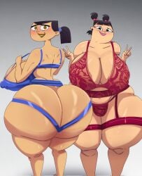 2girls ass ass_focus backless_panties backless_underwear big_ass big_breasts black_eyes black_hair bra breast breasts bubble_butt cleavage curvy dumptruck_ass enormous_ass enormous_breasts eva_(tdi) exposed_ass fat_ass female_only francyart34 gigantic_ass gigantic_breasts ginormous_ass ginormous_breasts goonable hazel_eyes heavy_butt huge_ass huge_breasts humongous_ass humongous_breasts hyper hyper_ass hyper_breasts jockstrap large_ass large_breasts lingerie mature mature_body mature_figure mature_woman milf mommy perfect_ass perfect_body perfection rare round_ass sadie_(tdi) smiling smiling_at_viewer tagme thick thick_ass thick_thighs thighs total_drama_island underwear voluptuous voluptuous_female wide_hips