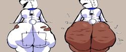 1girls 4_fingers ass back_view bare_ass big_ass bubble_butt buckteeth bunny bunny_costume bunny_girl cellulite clothed clothing costume coy evilfatnigga4 exposed exposed_ass eyelashes eyeliner female female_only five_nights_at_freddy's five_nights_at_freddy's:_security_breach five_nights_at_frickbears five_nights_at_frickbears_3 floppy_ears furry ghostfluff0 huge_ass nervous_sweat patch patch_(fabric) puggerman940 rabbit rabbit_girl red_eyes shelf_booty solo stitch_(sewing) stitches sweat_emanata sweatdrop tagme teasing torn_clothes torn_clothing vannabelle_(frickbears_3) vanny vanny_(fnaf) whiskers