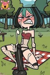 1female 1girl 1girls 1human 1woman 2d ai-generated ai_generated angry angry_expression angry_eyes angry_face angry_female artist_logo bangs bare_chest bare_shoulders bare_skin bare_stomach bare_thighs black_bottomwear black_dildo black_fishnets black_panties black_thong black_thong_panties black_underwear blanket blush blushing blushing_female blushing_profusely boobs breasts cartoon_network choker clothed clothed_female clothes covered_breasts crop_top cropped_shirt cropped_top croptop cum cum_on_face cum_on_leg cum_on_legs cum_on_thigh cum_on_thighs cum_shooting cumming cumshot daytime dildo dyed_hair english_text eyebrows fang female_human female_solo fishnet fishnet_armwear fishnet_clothing fishnet_legwear fishnet_sleeves fishnet_stockings fishnet_thigh_highs fishnet_thighhighs fishnet_topwear fishnets fluids footwear fully_clothed fully_clothed_female genital_fluids goth goth_girl goth_makeup gothic gothic_girl gothic_makeup grass green_hair green_hair_female green_lips green_lipstick gwen_(tdi) hair high_res high_resolution highres human human_female human_solo hunnyhive hunnyhive(artist) hunnyhivestudio hunnyhivestudios legs_apart legs_spread lips lipstick makeup masturbating masturbation midriff midriff_baring_shirt midriff_showing neckwear open_legs outdoors outside panties picnic_blanket public public_indecency public_masturbation red_clothing red_footwear red_shirt red_shoes red_top red_topwear shoes shooting_cum short_hair short_hair_female shoulders solo solo_female solo_human squatting squatting_female squatting_on_dildo squatting_pose stomach strapless strapless_topwear sweat sweat_drop sweatdrop table teeth teeth_clenched teeth_showing teeth_visible thick_lines thigh-highs thigh_highs thighighs thighs thong thong_underwear total_drama_(series) total_drama_island tree trees underwear