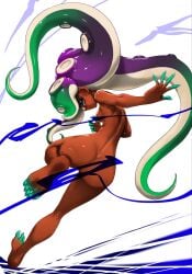 1girls ass barefoot breasts convenient_censoring female koharuno2 marina_(splatoon) nude splatoon tagme