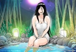 1girls ai_generated arm_support ass_support bare_legs bare_shoulders bathhouse bathing big_breasts blush boruto:_naruto_next_generations breasts brown_hair busty byakugan cleavage commentary completely_nude feet feet_out_of_frame female female_only front_view hair_between_eyes hair_down hands_together hot_spring huge_breasts hyuuga_hanabi in_water large_breasts leaning leaning_forward light-skinned_female light_skin looking_at_viewer loose_hair naked_towel naruto naruto_(series) narutofillers nipples nude nude_female onsen open_mouth partially_clothed partially_submerged patreon_username sagging_breasts sitting smile solo solo_focus text thighs towel towel_only url v_arms voluptuous voluptuous_body voluptuous_female water watermark web_address wet wet_body wet_hair wet_skin wide_hips
