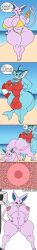 4_toes 5_fingers absurd_res anthro anthro_female anthro_futa anthro_only balls barefoot big_balls big_breasts big_penis bodily_fluids breasts clothing comic cum cum_drip cum_in_vagina cum_inside cum_on_ground curvy_figure dialogue dripping eeveelution espeon feet female fingers generation_1_pokemon generation_2_pokemon genital_fluids genitals gynomorph hi_res hyper hyper_ass hyper_breasts hyper_penis impregnation intersex intersex/female lifeguard newgrounds_link nintendo nude one-piece_swimsuit ovum penis pokemon pokemon_(species) pregnant pregnant_female speech_bubble sperm_cell sperm_meets_ovum swimwear text thick_thighs time_skip toes unwanted_impregnation vaginal vaporeon voluptuous vulva chudnari big_bulge bikini bulge flaccid futanari two-piece_swimsuit
