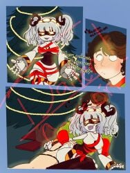 dailenariek drone glitch_productions grey_hair j_(murder_drones) latamcito_(latam) male/female murder_drones murder_drones_x_humans robot robot_girl