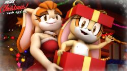 2females 2girls 3d 3d_model 4ere4nik animal_ears anthro anthro_female anthro_only background bad_parenting brown_eyes brown_nose bunny bunny_ears bunny_girl bunny_tail bunnygirl christmas christmas_clothing christmas_lights christmas_outfit christmas_present christmas_tree cream_the_rabbit cub daughter daughter_(lore) daughter_and_mother eyelashes female female_cub female_only flat flat_belly flat_chest flat_chested flat_chested_female fur furry furry_female furry_only girly_girl holidays inside_box lagomorph larger_female long_ears looking looking_at_viewer mammal milf mobian_(species) mother mother_and_child mother_and_daughter multiple_girls older_female older_female_and_younger_female parent parent_and_child parent_and_daughter rabbit rabbit_ears rabbit_girl rabbit_humanoid sega size_difference small_breasts smaller_female sonic_(series) sonic_team sonic_the_hedgehog_(series) tan_fur topless topless_female vanilla_the_rabbit video_games waving waving_at_viewer waving_hand young young_anthro young_female younger_female