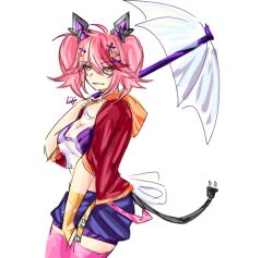 2022 artist_upload bigoldstinker bikini breasts cat_girl cleavage cyber_catgirl cyborg fingerless_gloves hairclip hairclips ibispaint_(artwork) ibispaintx jacket looking_at_viewer medium_breasts medium_hair oc original original_artwork original_character see_through_shirt self_upload sfw shorts smirk thighhighs thighs transparent_background twintails underboob