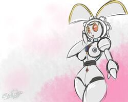 1girls 2019 2_fingers 5:4 areola areolae breasts digital_media_(artwork) fairy female hand_on_face humanoid latiar legendary_pokémon looking_away looking_up machine magearna nintendo nipples no_humans nude open_mouth pink_background pink_eyes pokémon_(species) pokemon pokemon_sm pussy red_sclera robot simple_background sketch solo standing text thick_thighs thin_waist video_games watermark wide_hips