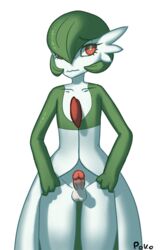 1boy 2016 3_fingers abject alpha_channel anthro anthrofied big_eyes bottomless clothed dress embarrassed erection eye_contact eyelashes gardevoir girly green_skin looking_at_viewer male male_gardevoir male_only male_pokemon nintendo penis pokémon_(species) pokemon pokemon_(species) pokemon_rse red_eyes short_hair solo source_request testicles text thick_thighs thigh_gap video_games wavy_mouth white_skin wide_hips