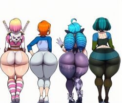 2d 4girls ai_generated ass_chart ben_10 big_ass blonde_hair blue_shirt cartoon_network clothed clothing curly_hair curvaceous curvy curvy_figure female female_only goth goth_girl green_hair gwen_(league_of_legends) gwen_(tdi) gwen_tennyson gwenpool huge_ass huge_thighs large_ass league_of_legends marvel marvel_comics massive_ass multicolored_hair multiple_girls orange_hair pink_hair punk punk_girl riot_games shortstack standing superhero_costume superheroine swords take_your_pick thick_thighs thighs total_drama_island turquoise_hair twintails weapon white_background wide_hips