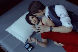 3d ada_wong ada_wong_(adriana) asian asian_female black_hair bondage brown_hair female handcuffs interracial leon_scott_kennedy pxd resident_evil resident_evil_2 tagme