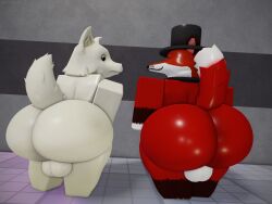 arctic fox head (roblox) from roblox by muitetul