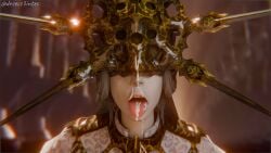 16:9 16:9_aspect_ratio 1boy 3d after_blowjob after_fellatio after_oral ahe_gao blender blender_(software) cum cum_on_face cum_on_tongue cumshot dark_souls dark_sun_gwyndolin desess3intes femboy gay male male_focus male_only mask render tagme twink white_hair yaoi