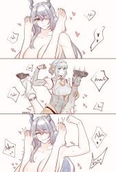 4girls amazon ankys female female_only flexing genshin_impact hoyoverse ineffa_(genshin_impact) jahoda_(genshin_impact) lauma_(genshin_impact) legs_over_partner's_shoulders legs_up mihoyo nefer_(genshin_impact) yuri