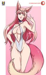 ahri breasts kyoffie league_of_legends pool_party_series star_guardian_ahri star_guardian_series