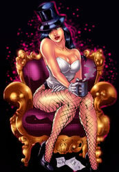 1girls armchair artist_request big_breasts black_hair black_hat black_heels black_high_heels black_panties blue_eyes breasts busty chair cleavage coffee corset curvaceous curvy dc dc_comics eyeshadow female female_only fishnet fishnet_stockings fishnets gloves hat heels high_heels homo_magi human justice_league large_breasts long_hair magician magician_hat makeup mascara mug panties pinup red_lips red_lipstick sitting solo sorceress steam stockings straight_hair thick_thighs thighs voluptuous white_corset white_gloves zatanna zatanna_zatara