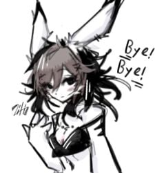 2023 artist_self-insert artist_upload bigoldstinker body_markings breasts cleavage furry furry_female fursona hairclip hairclips ibispaint_(artwork) ibispaintx looking_at_viewer neutral_expression oc original original_artwork original_character piercings rabbit_girl self_insert self_upload sfw short_hair sketch small_breasts tank_top