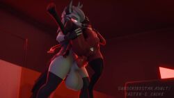 animated anthro anthro_penetrating asscaster ball_gag blindfold chastity_cage demon futa_on_male futadom futanari grabbing_from_behind helluva_boss imp loona_(aeridiccore) loona_(helluva_boss) looping_animation moxxie_(helluva_boss) moxxie_(valorlynz) sex_from_behind sound stomach_bulge tagme video