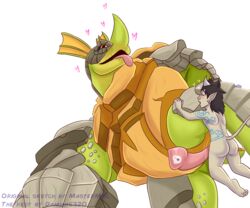 absurd_res anal ass damian5320 gay hi_res makoa_(paladins) male male/male paladins penis reptile scalie size_difference small_dom_big_sub talus_(paladins) turtle yaoi