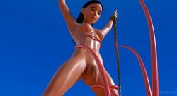 3d animated artist_request dark_skin desert futanari futaplay intersex loincloth molestation mostly_nude outdoors penis small_penis source_request tentacle topless tribal undressing undressing_another