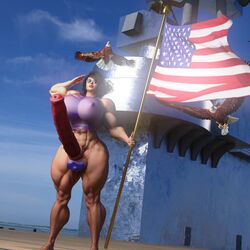 1futa 3d abs american_flag american_flag_bikini areolae bald_eagle ball_bra balls barefoot big_balls black_hair breasts bulky dickgirl erect_nipples erect_nipples_under_clothes erection extreme_muscles feet front_view futa_only futanari graciart half_nude horsecock hourglass_figure huge_breasts huge_cock huge_penis hyper_penis intersex large_penis long_penis midriff monster_cock muscles muscular muscular_futanari muscular_thighs nipples nipples_visible_through_clothing penis penis_out salute skimpy_clothes standing sunglasses thick_penis thick_thighs transparent_clothing wide_hips