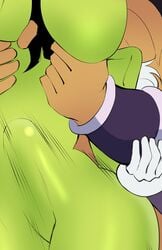 1boy 1boy1girl 1girls alien alien_boy alien_girl areola areolae big_breasts breasts broly broly_(dragon_ball_super) busty chanleefat cheelai clothing dragon_ball dragon_ball_super eyelashes eyes green_body green_skin hair hips huge_breasts large_breasts legs male male/female nipple_bulge nipples purple_eyes saiyan sex short_hair shounen_jump straight thick thick_legs thick_thighs thighs voluptuous white_hair wide_hips