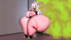 3d breasts fart fart_cloud fart_fetish farting female nipples tail