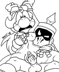 2008 anthro breasts exposed_breasts female interspecies koopa koopatrol line_art male mario_(series) nintendo paper_mario penis praiz sex smooth_skin straight vaginal_penetration vulva yoshi