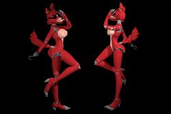 3d animatronic disembowell_(artist) eye_patch five_nights_at_freddy's foxy foxy_(disembowell) foxy_(fnaf) rule_63 tagme