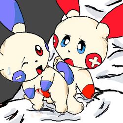 color fur furry interspecies male male_only minun multiple_males nudity plusle pokemon pokemon_(species) pokemon_rse yaoi