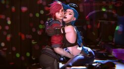 2girls 3d almost_kissing animated arcane arcane_jinx arcane_vi athletic athletic_female bandage blue_hair braided_hair braided_twintails clinging clothed female female_only hand_inside_pants hugging incest jinx_(league_of_legends) league_of_legends masturbation moaning music nose_piercing passionate piercing pigtails pink_eyes pink_hair riot_games rubbing_pussy seejaydj shy siblings sisters slender slender_body slender_legs slender_waist small_breasts sound tagme thin_waist tomboy vi vi_(league_of_legends) video wanting_more wanting_sex yuri