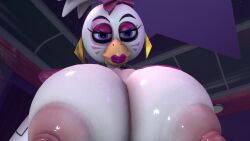 1girls 2025 3d 3d_(artwork) 3d_model animatronic anthro areola areolae big_nipples bigger_female bow chicken chicken_girl eyeliner female female_focus female_only five_nights_at_freddy's five_nights_at_freddy's:_security_breach glamrock_chica_(fnaf) high_resolution highres indoors large_breasts larger_female looking_at_viewer looking_down low-angle_view non-human nude nude_female pink_lips pink_lipstick pink_nipples punk punk_girl rayhuma robot robot_anthro robot_girl robot_humanoid room seductive_look seductive_smile steel_wool_studios voluptuous white_body white_skin wip work_in_progress