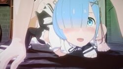 1girls animated cum cum_in_mouth cum_in_pussy cum_inside female re:zero_kara_hajimeru_isekai_seikatsu rem_(re:zero) sex sound tagme video