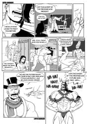 all_might anal anal_sex balls bara boner bulge christmas comic erection flaccid gay hizashi_yamada lupin_barnabi male male_only monochrome muscles muscular my_hero_academia nude penis present_mic sekijiro_kan sex shouta_aizawa toshinori_yagi vlad_king