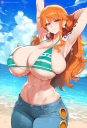 ai_generated female female_only nami_(one_piece) one_piece redilus