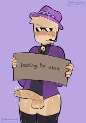 bell_collar blush collar erection first_porn_of_character half_dressed implied_exhibitionism male male_focus male_only penis petition_guy_(sewh) precum roblox roblox_game robloxian self_upload sixforfivepound something_evil_will_happen tagme thighhighs