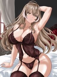 big_breasts brown_hair brown_lingerie brown_panties hololive hololive_english hololive_english_-council- hololive_english_-promise- hourglass_figure huge_breasts inviting inviting_to_sex lingerie nanashi_mumei thick_thighs valneeko virtual_youtuber voluptuous voluptuous_female vtuber