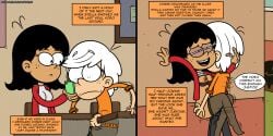 adullperson comic leglock lincoln_loud pinned_to_wall stella_zhau the_loud_house