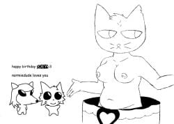 anthro birthday faggotfuckingnormiedude female kellytoydk loveyounormiedude mae_borowski night_in_the_woods solo