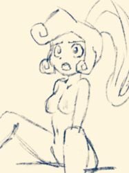 animated animated_gif bouncing bouncing_breasts breasts coco_bandicoot crash_(series) humanized navel nipples nude open_mouth ponytail tagme